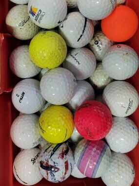 12 Assorted Used Golf Balls Mixed Brands Titleist Srixon Practice Lot